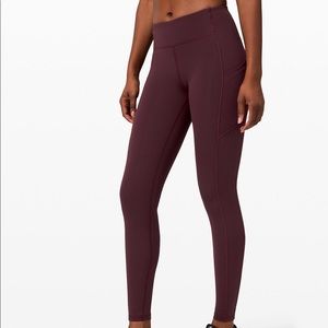 Lululemon Cassis Red Speed Up Tight 28” Luxtreme